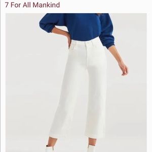 7 For All Mankind Cropped Alexa Jeans/Cords